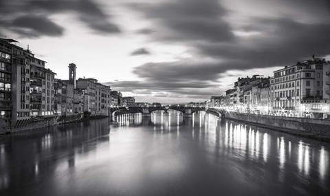 Framed Arno in Florence Print