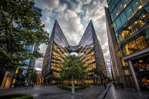 Framed London Go II Print