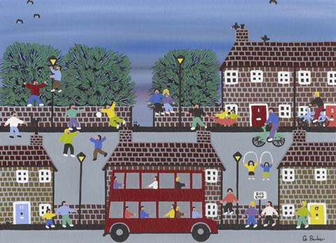 Framed Bus Stop Print