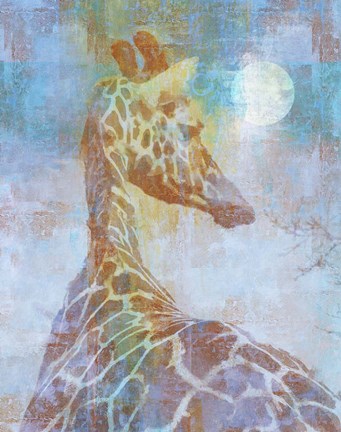 Framed Africa Giraffe Print
