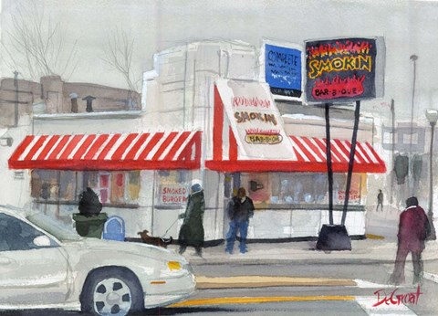 Framed Smokin Bar-B-Que Print