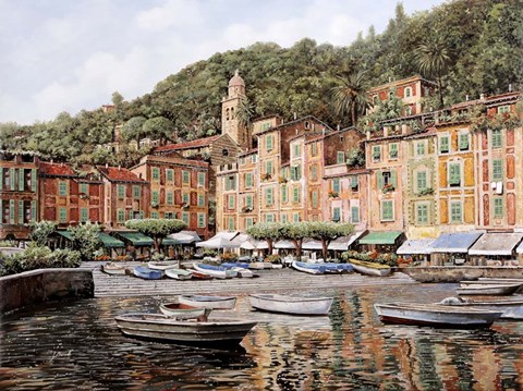 Framed Barche a Portofino Print