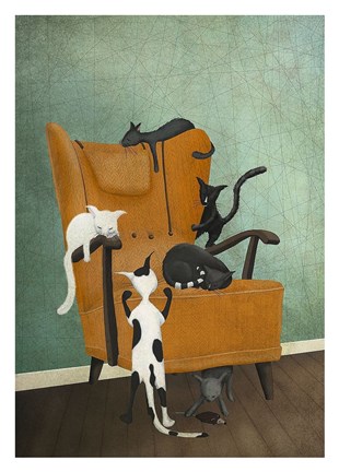 Framed Catlife Print