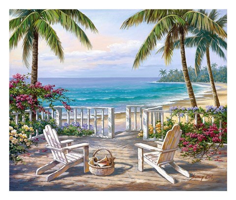 Framed Coastal View Print