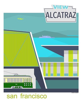 Framed View Alcatraz Print