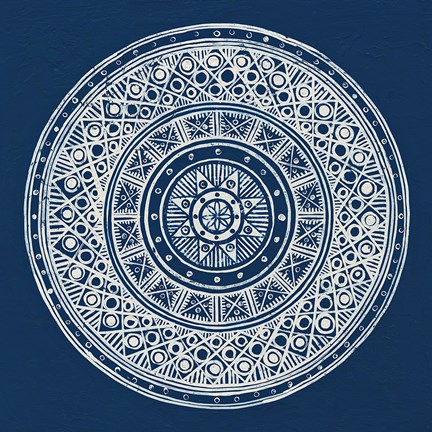 Framed Seville IV Dark Blue FB Print