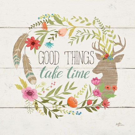 Framed Rustic Bloom III Print