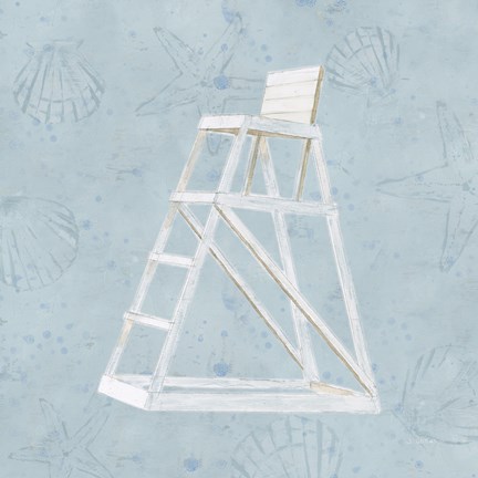 Framed Serene Seaside II Print