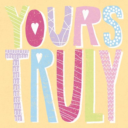 Framed Words of Love III Print