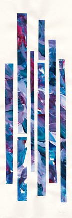 Framed Ribbons of Jewels I Print