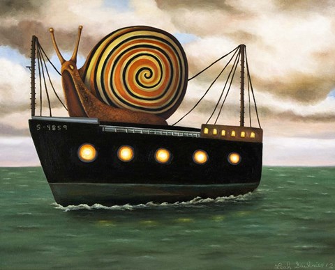 Framed Es Cargot Print