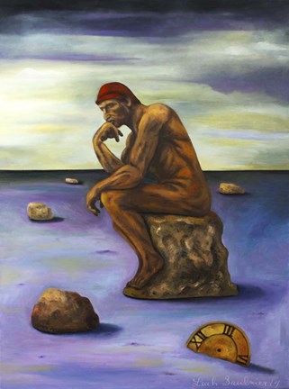 Framed Last Man In The World Print