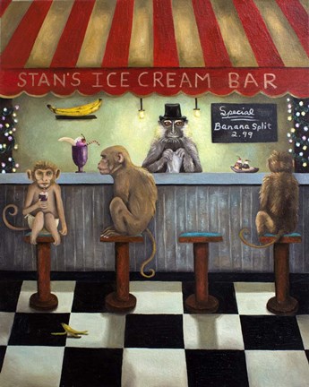 Framed Monkey Business Print