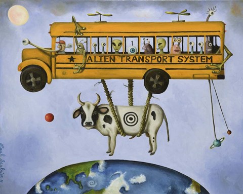 Framed Alien Transport Print