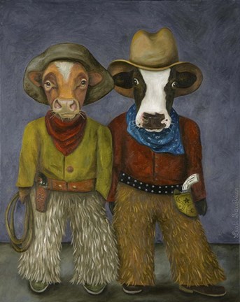 Framed Real Cowboys Print