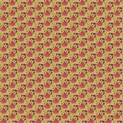 Framed Fall Leaf Pattern Print