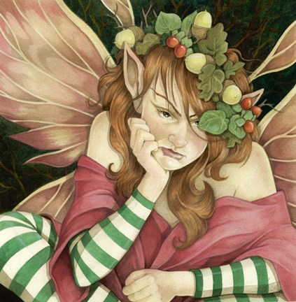 Framed I'm Bored Fairy Print