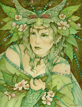 Framed Lady Of Spring Print