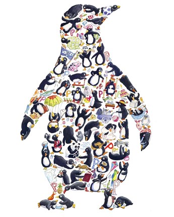 Framed Penguin Print