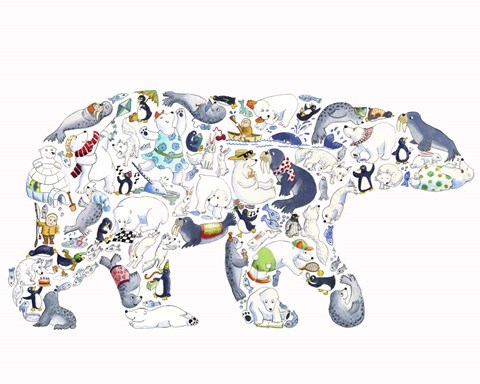 Framed Polar Bear Print