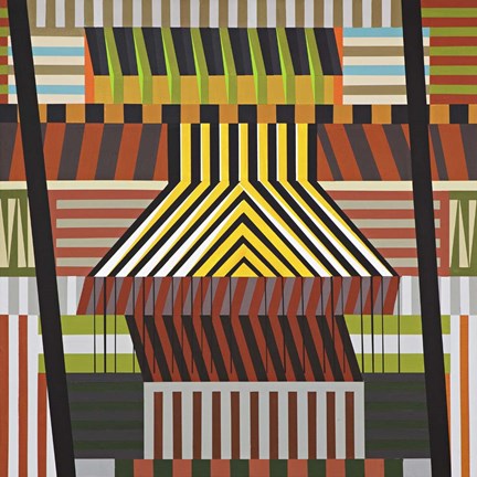 Framed Stripes Print