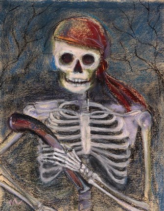 Framed Pirate and Her Pistol Print