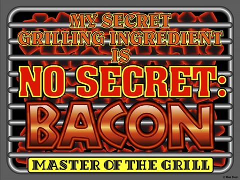 Framed Grill Secret Bacon Print
