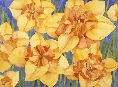 Framed Yellow Daffodils Print