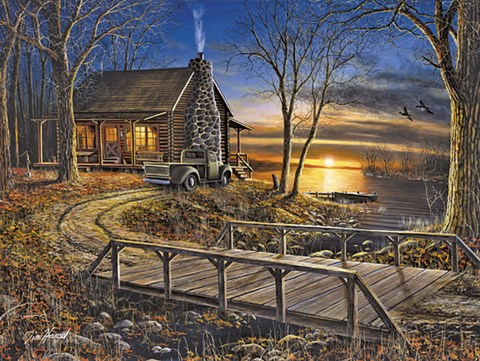 Framed Simpler Times Print