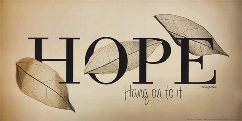 Framed Hope - Hang On to It Print