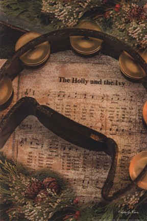 Framed Holly and Ivy Print