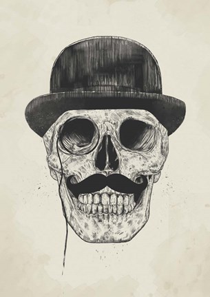 Framed Gentlemen Never Die Print