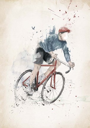 Framed I Want To Ride My Bicycle Print