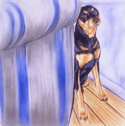 Framed Honest, The Cat Did It! Print