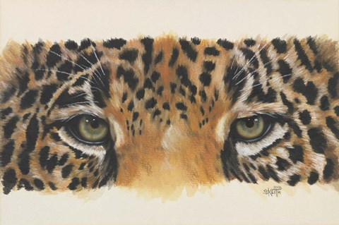 Framed Eye-Catching Jaguar Print