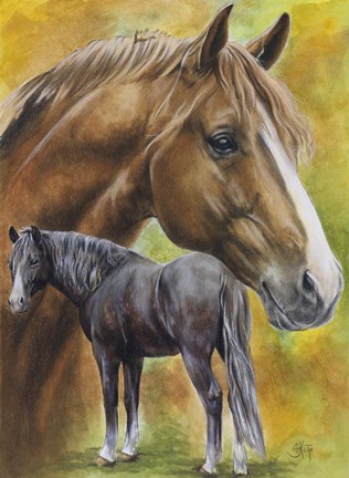 Framed Dutch Warm Blood Print