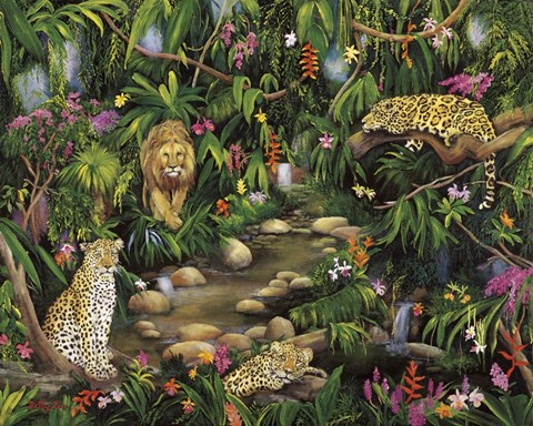 Framed Exotic Jungle Print