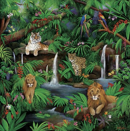 Framed Paradise Jungle Print