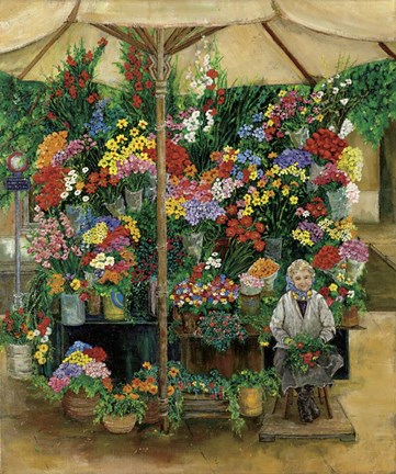 Framed Roma Flowers Print