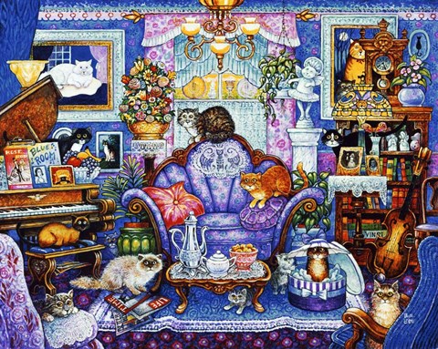 Framed Blue Room Print