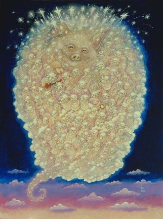 Framed Pig&#39;s Heaven Print