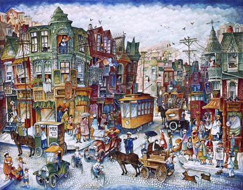 Framed St. Lawrence Blvd (Montreal) Print