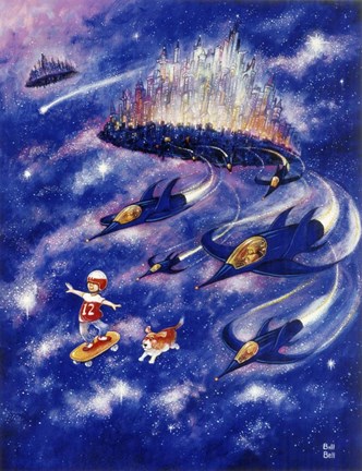 Framed Spaceboard Print