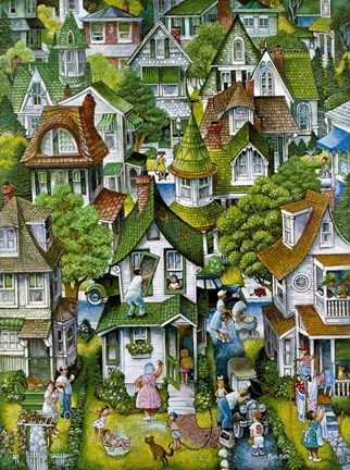 Framed Suburban Print