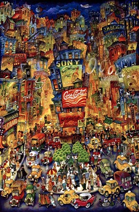 Framed Times Square Print