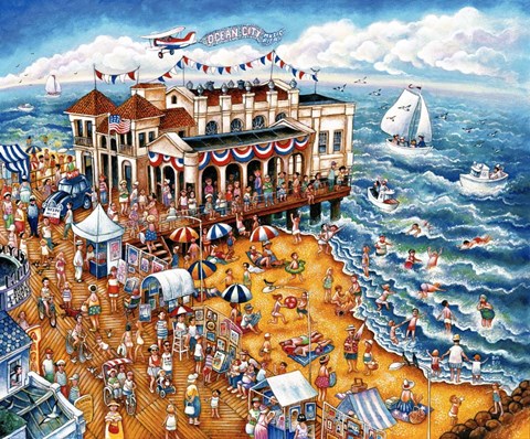 Framed Music Pier Print