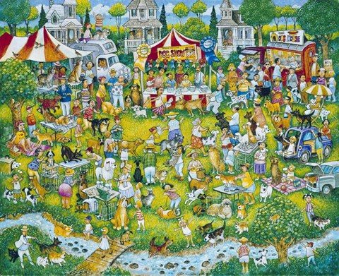 Framed Where's Woofo Print