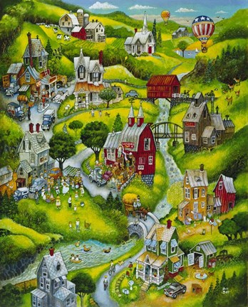 Framed Country Summer Print