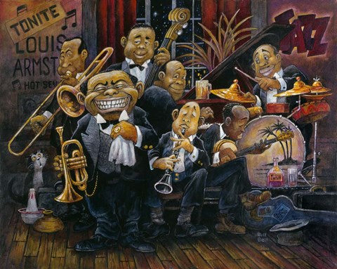 Framed Satchmo Print