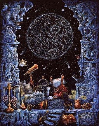 Framed Astrologer Print